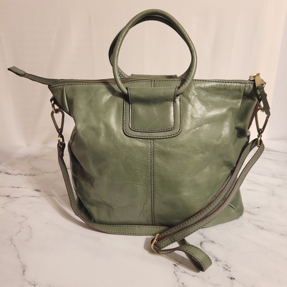 HOBO Handbags - Iconic HOBO Vintage Hide Deep Moss Green "SHEILA" Large Leather Satchel Bag
